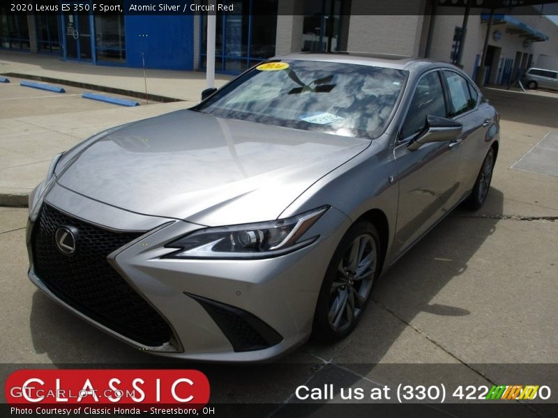 Atomic Silver / Circuit Red 2020 Lexus ES 350 F Sport