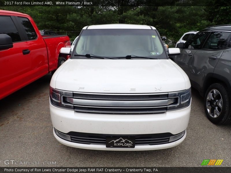 White Platinum / Black 2017 Ford Flex Limited AWD