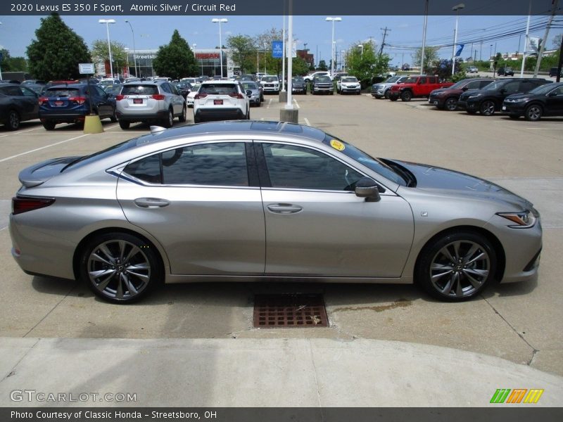 Atomic Silver / Circuit Red 2020 Lexus ES 350 F Sport
