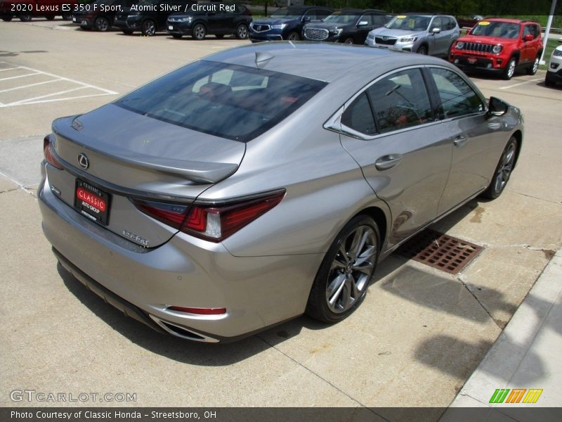 Atomic Silver / Circuit Red 2020 Lexus ES 350 F Sport