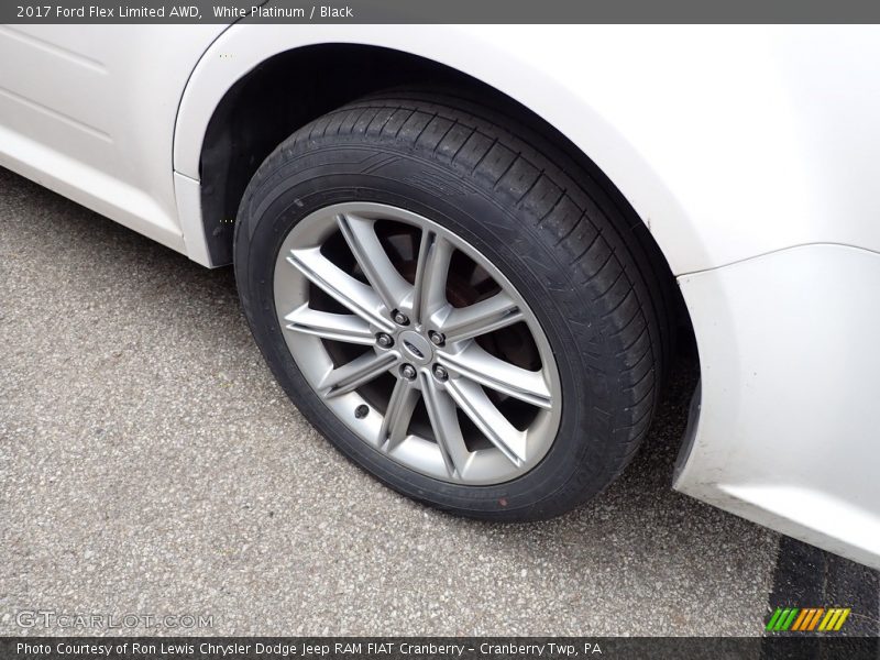 White Platinum / Black 2017 Ford Flex Limited AWD