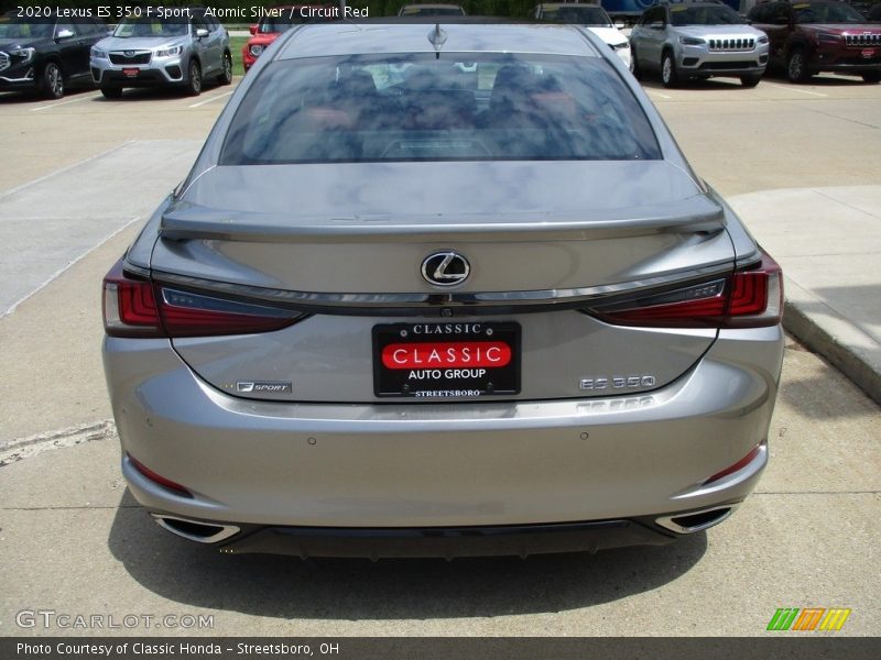 Atomic Silver / Circuit Red 2020 Lexus ES 350 F Sport