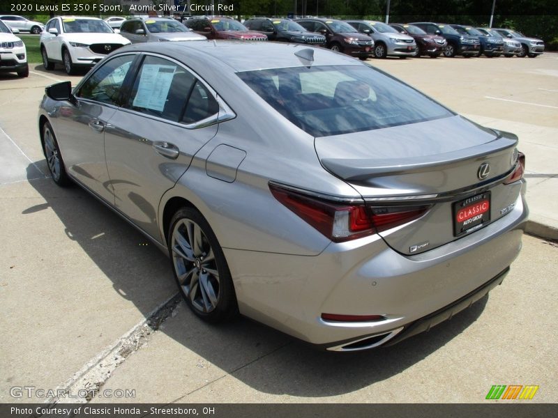 Atomic Silver / Circuit Red 2020 Lexus ES 350 F Sport