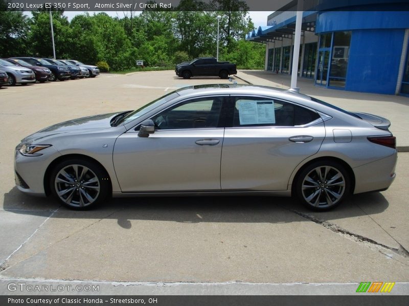 Atomic Silver / Circuit Red 2020 Lexus ES 350 F Sport