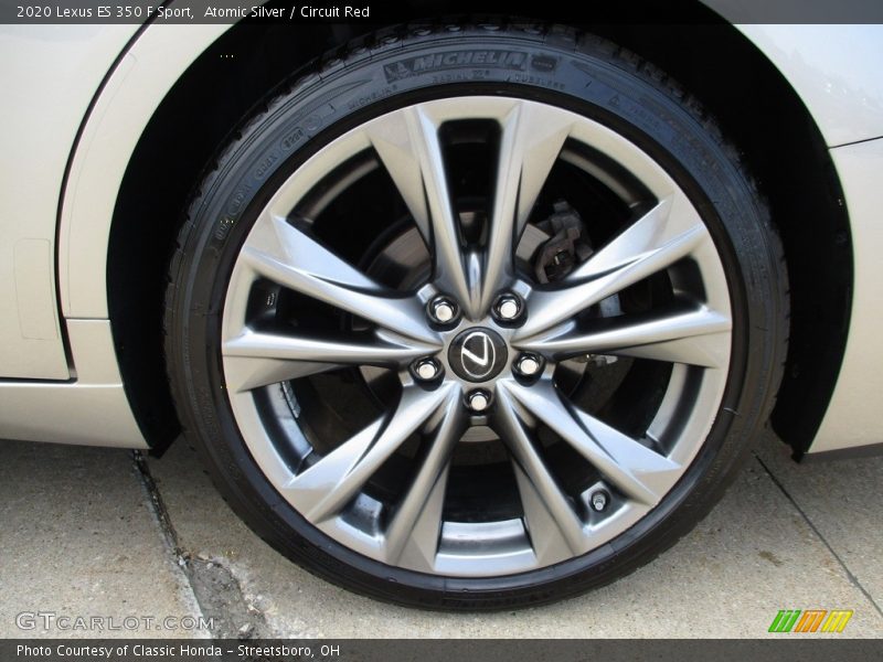 Atomic Silver / Circuit Red 2020 Lexus ES 350 F Sport