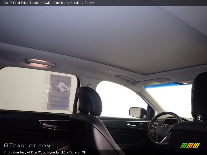 Blue Jeans Metallic / Ebony 2017 Ford Edge Titanium AWD