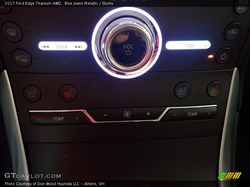 Blue Jeans Metallic / Ebony 2017 Ford Edge Titanium AWD