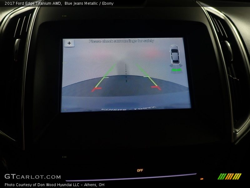Blue Jeans Metallic / Ebony 2017 Ford Edge Titanium AWD