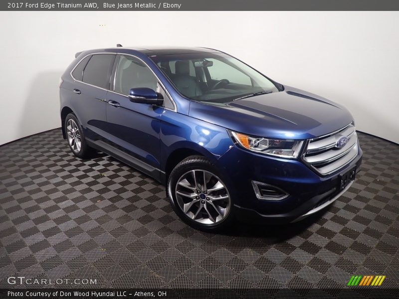 Blue Jeans Metallic / Ebony 2017 Ford Edge Titanium AWD