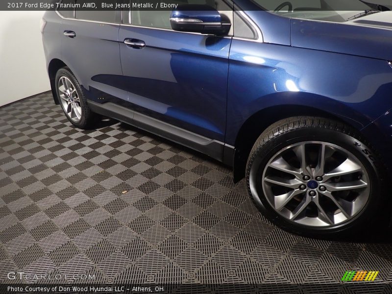 Blue Jeans Metallic / Ebony 2017 Ford Edge Titanium AWD