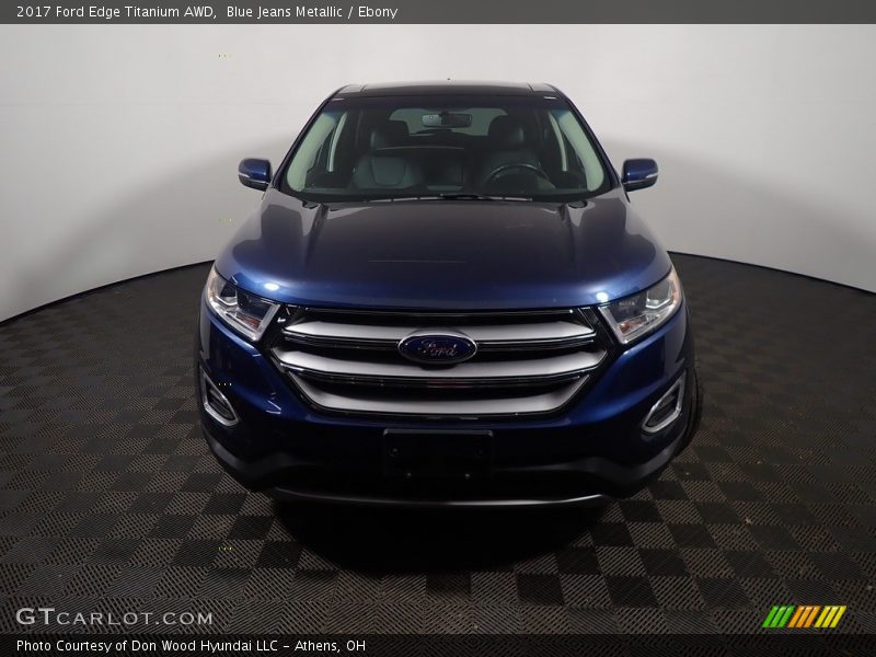 Blue Jeans Metallic / Ebony 2017 Ford Edge Titanium AWD