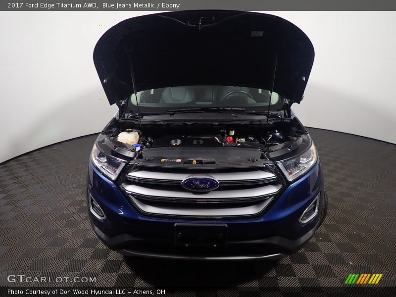 Blue Jeans Metallic / Ebony 2017 Ford Edge Titanium AWD