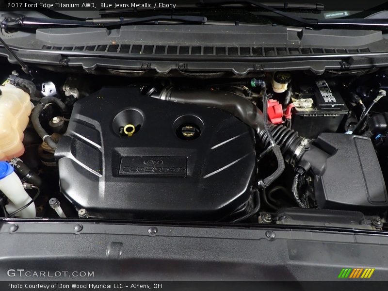 Blue Jeans Metallic / Ebony 2017 Ford Edge Titanium AWD