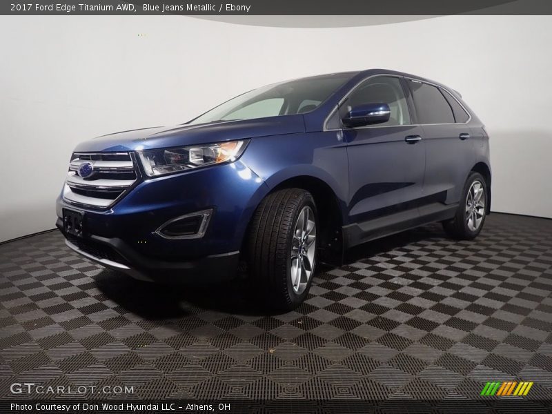Blue Jeans Metallic / Ebony 2017 Ford Edge Titanium AWD
