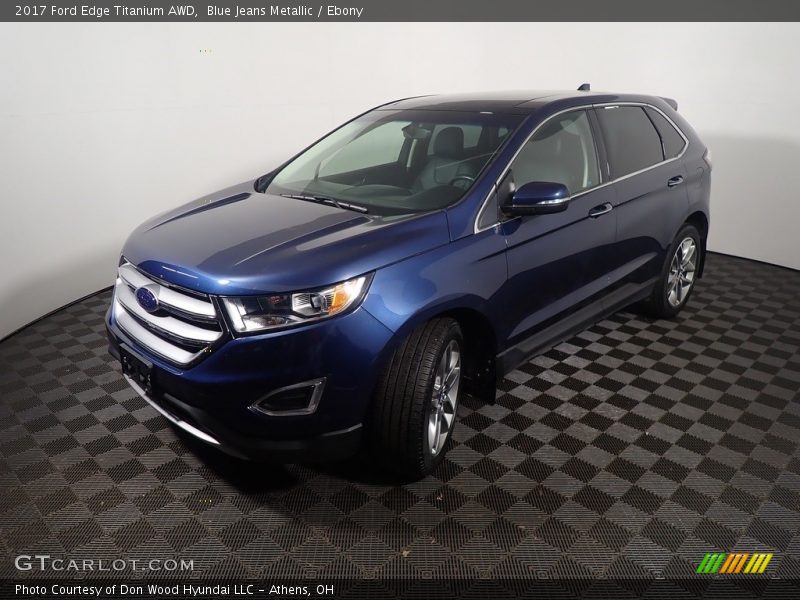 Blue Jeans Metallic / Ebony 2017 Ford Edge Titanium AWD