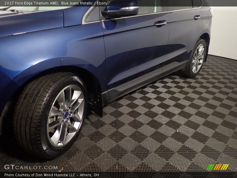 Blue Jeans Metallic / Ebony 2017 Ford Edge Titanium AWD
