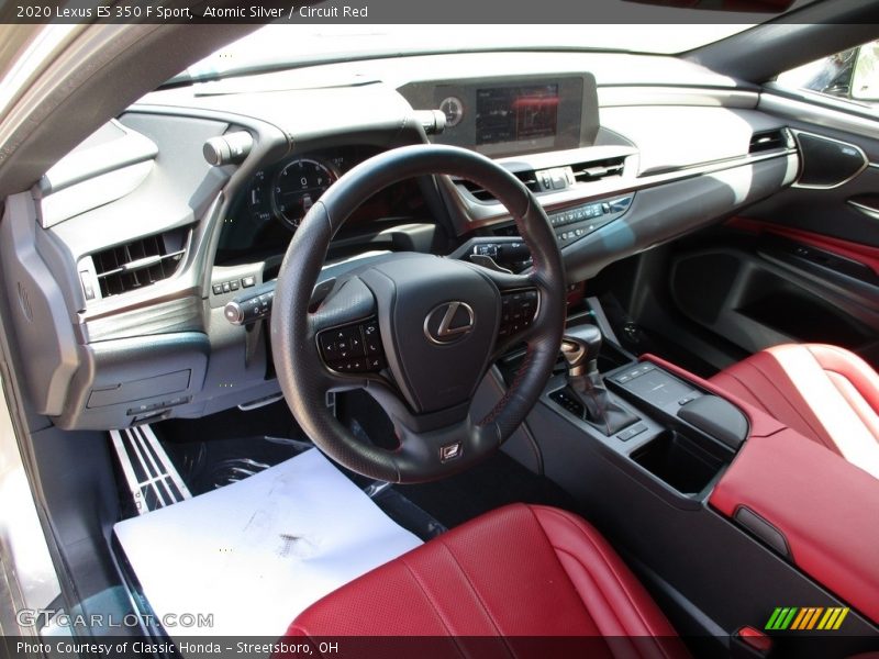 Atomic Silver / Circuit Red 2020 Lexus ES 350 F Sport