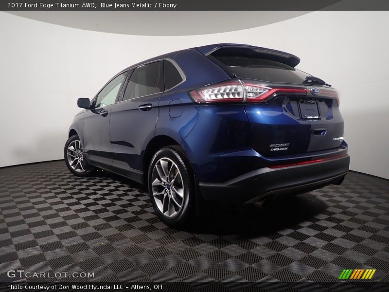 Blue Jeans Metallic / Ebony 2017 Ford Edge Titanium AWD