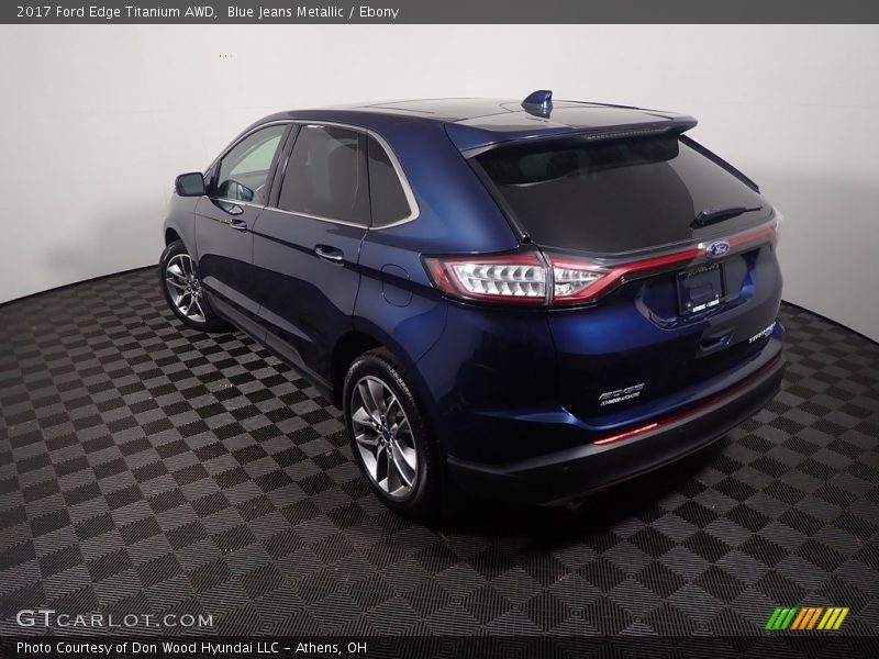 Blue Jeans Metallic / Ebony 2017 Ford Edge Titanium AWD