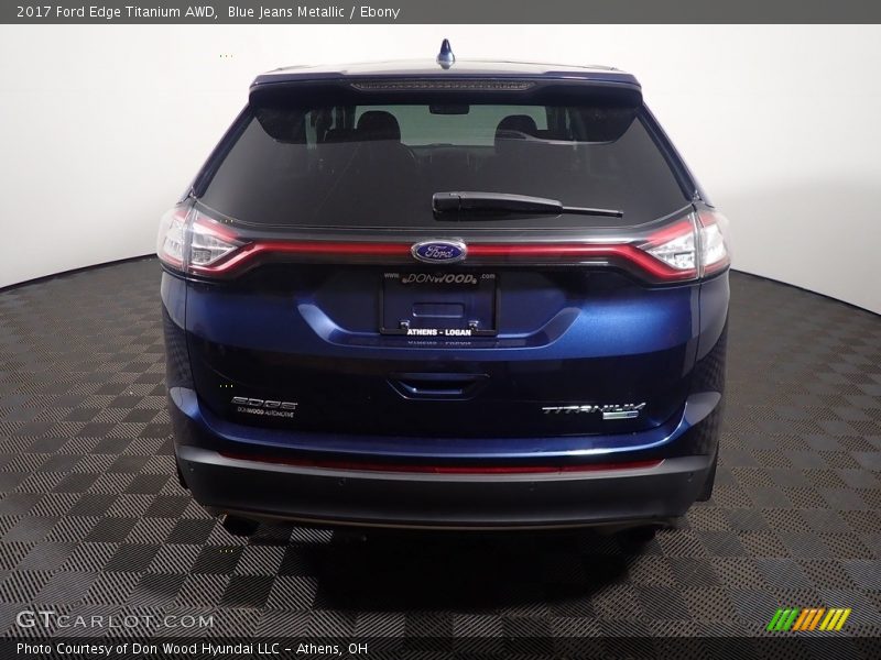Blue Jeans Metallic / Ebony 2017 Ford Edge Titanium AWD