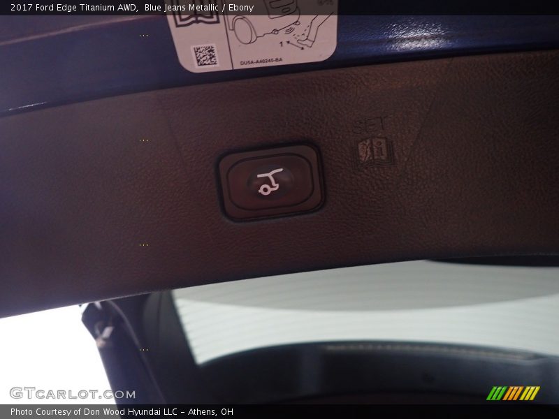 Blue Jeans Metallic / Ebony 2017 Ford Edge Titanium AWD