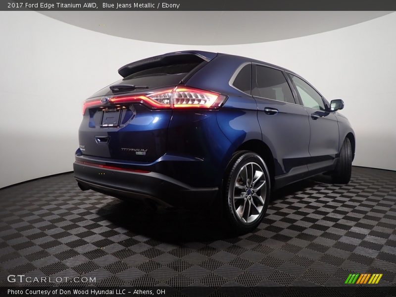 Blue Jeans Metallic / Ebony 2017 Ford Edge Titanium AWD