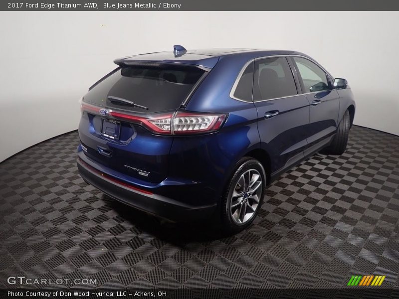 Blue Jeans Metallic / Ebony 2017 Ford Edge Titanium AWD