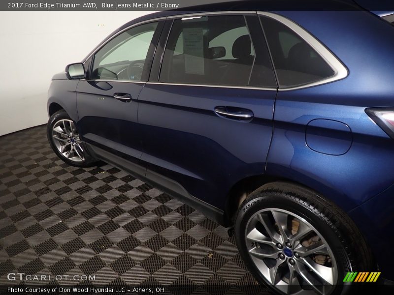 Blue Jeans Metallic / Ebony 2017 Ford Edge Titanium AWD