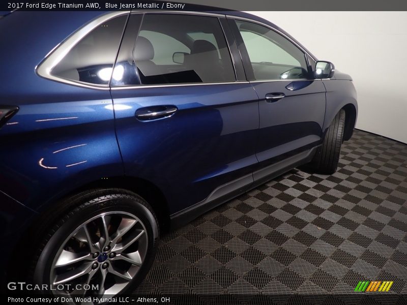 Blue Jeans Metallic / Ebony 2017 Ford Edge Titanium AWD