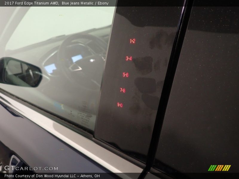 Blue Jeans Metallic / Ebony 2017 Ford Edge Titanium AWD