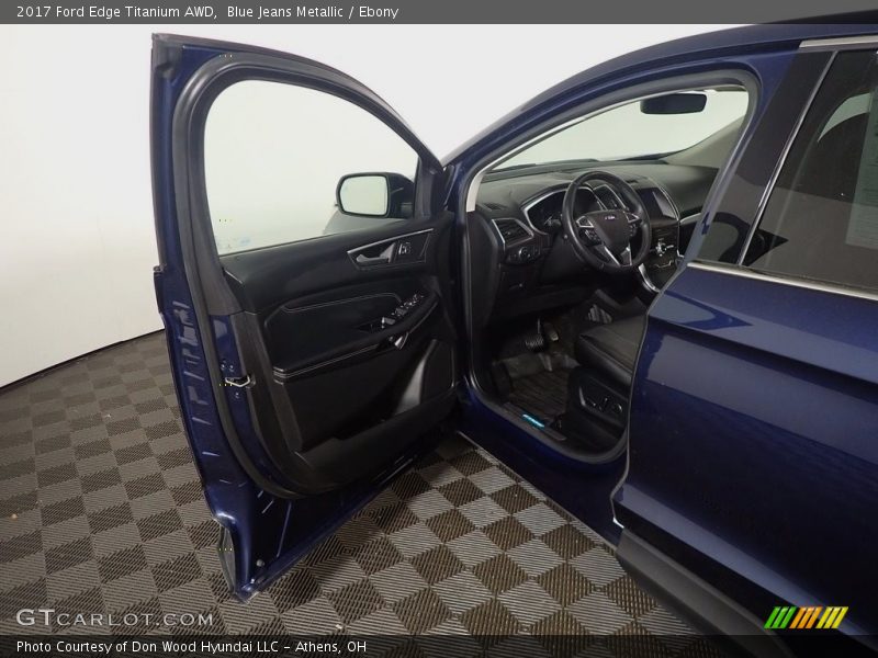Blue Jeans Metallic / Ebony 2017 Ford Edge Titanium AWD