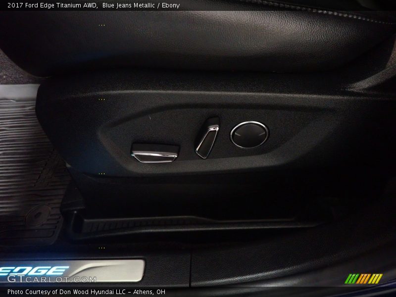 Blue Jeans Metallic / Ebony 2017 Ford Edge Titanium AWD
