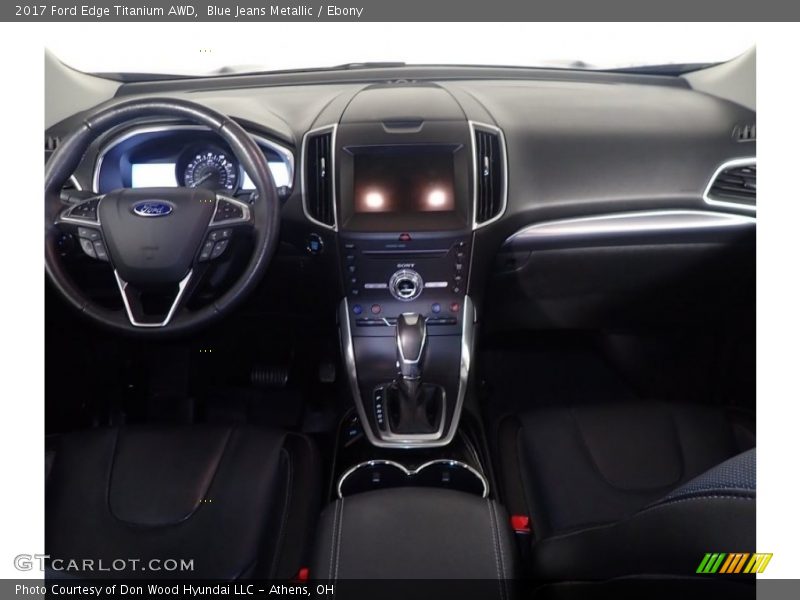 Blue Jeans Metallic / Ebony 2017 Ford Edge Titanium AWD