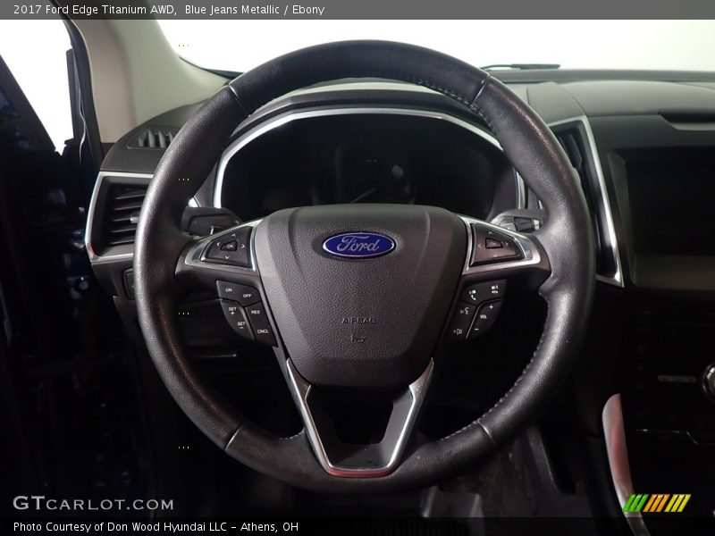Blue Jeans Metallic / Ebony 2017 Ford Edge Titanium AWD