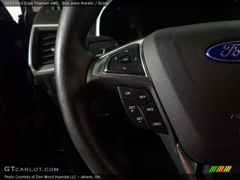 Blue Jeans Metallic / Ebony 2017 Ford Edge Titanium AWD
