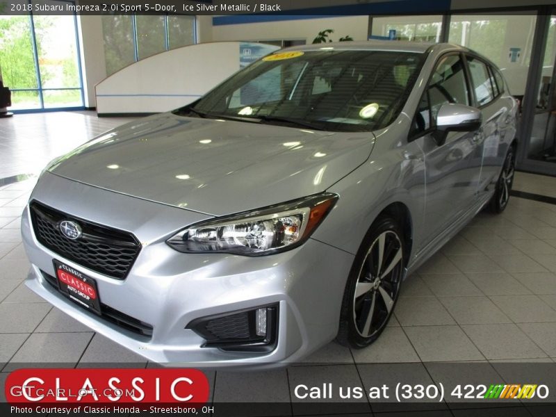 Ice Silver Metallic / Black 2018 Subaru Impreza 2.0i Sport 5-Door