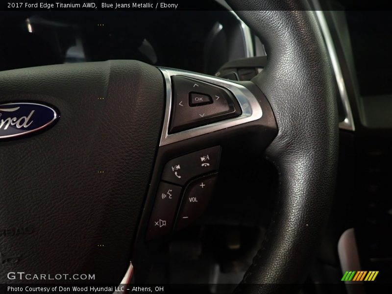 Blue Jeans Metallic / Ebony 2017 Ford Edge Titanium AWD