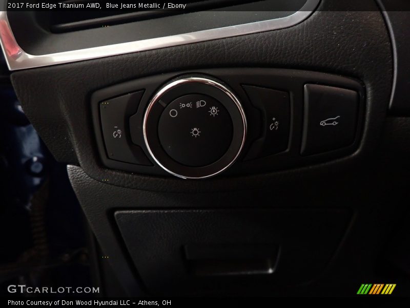 Blue Jeans Metallic / Ebony 2017 Ford Edge Titanium AWD