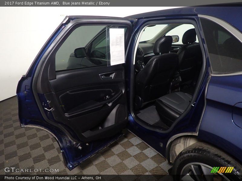 Blue Jeans Metallic / Ebony 2017 Ford Edge Titanium AWD