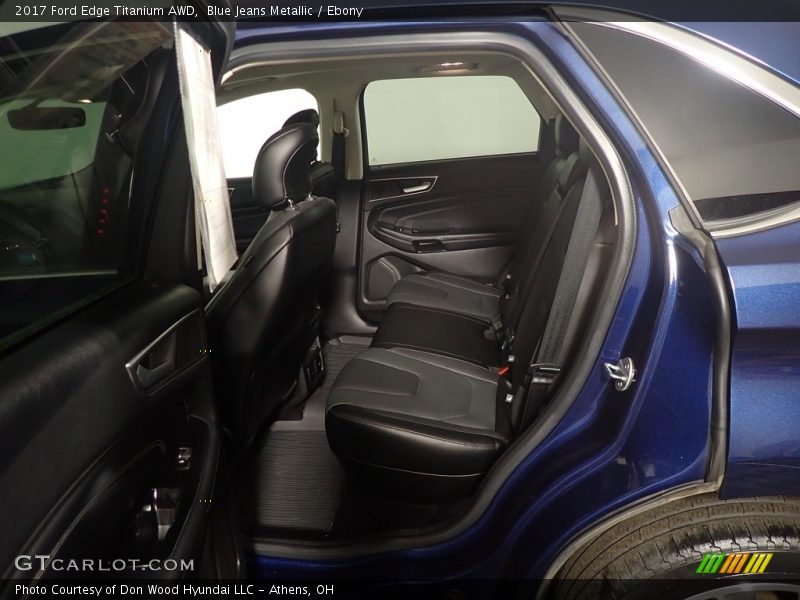 Blue Jeans Metallic / Ebony 2017 Ford Edge Titanium AWD