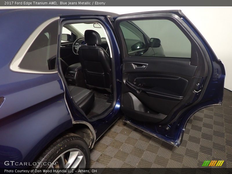 Blue Jeans Metallic / Ebony 2017 Ford Edge Titanium AWD