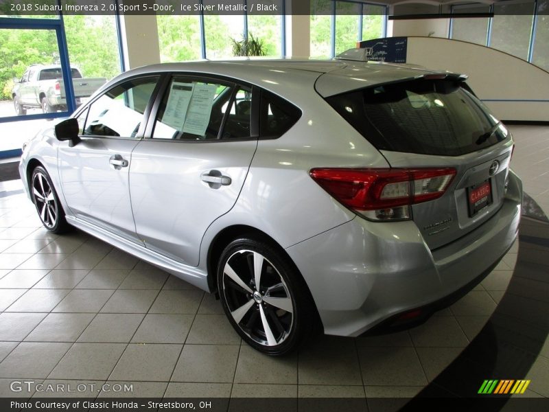 Ice Silver Metallic / Black 2018 Subaru Impreza 2.0i Sport 5-Door