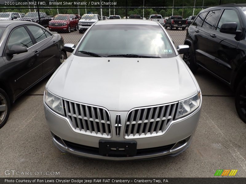 Brilliant Silver Metallic / Dark Charcoal 2010 Lincoln MKZ FWD