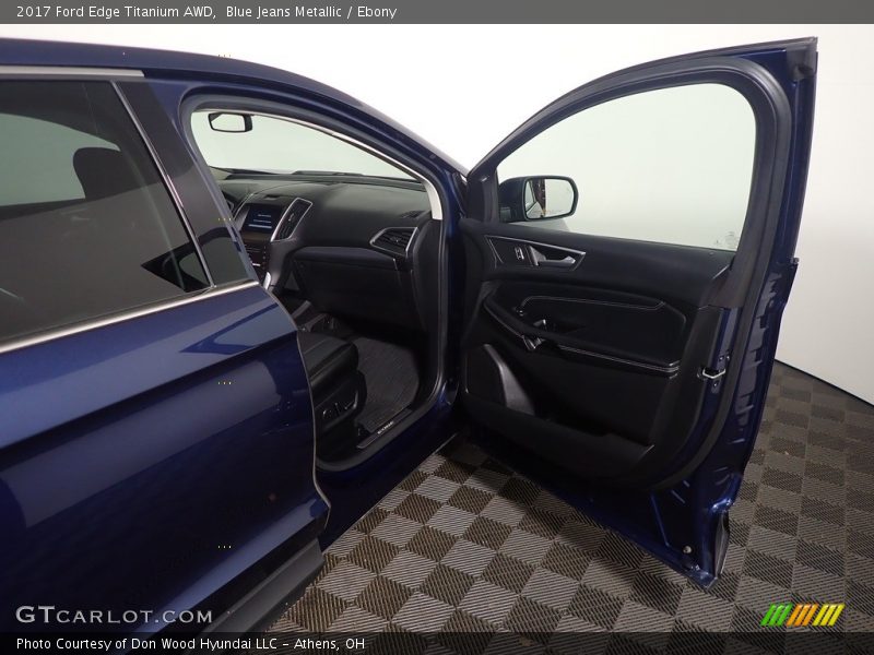 Blue Jeans Metallic / Ebony 2017 Ford Edge Titanium AWD
