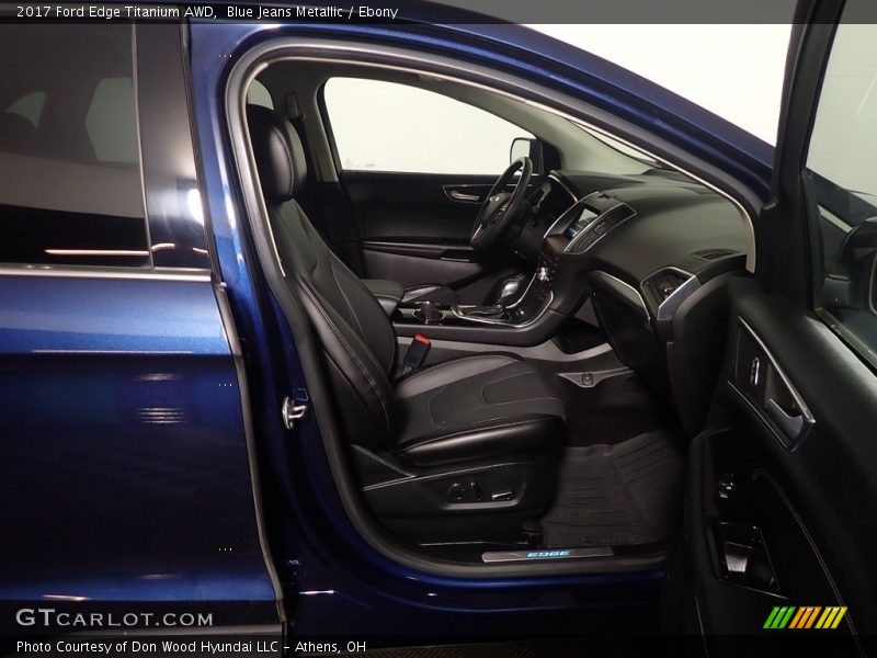 Blue Jeans Metallic / Ebony 2017 Ford Edge Titanium AWD