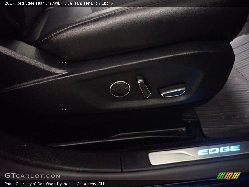 Blue Jeans Metallic / Ebony 2017 Ford Edge Titanium AWD