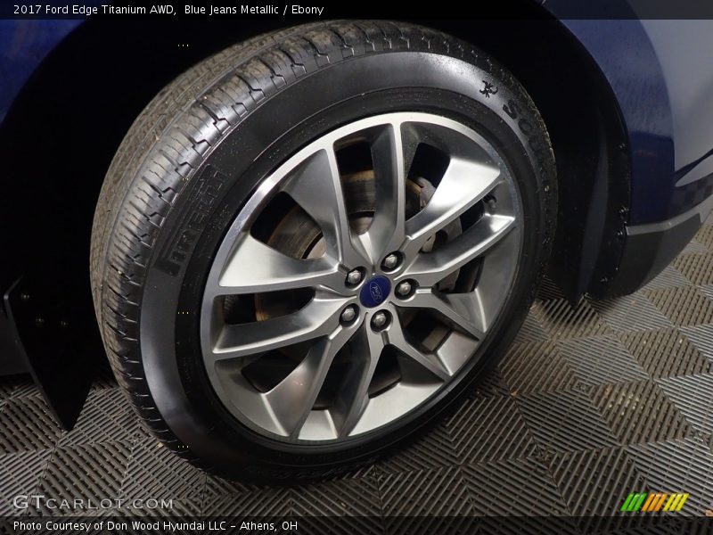 Blue Jeans Metallic / Ebony 2017 Ford Edge Titanium AWD