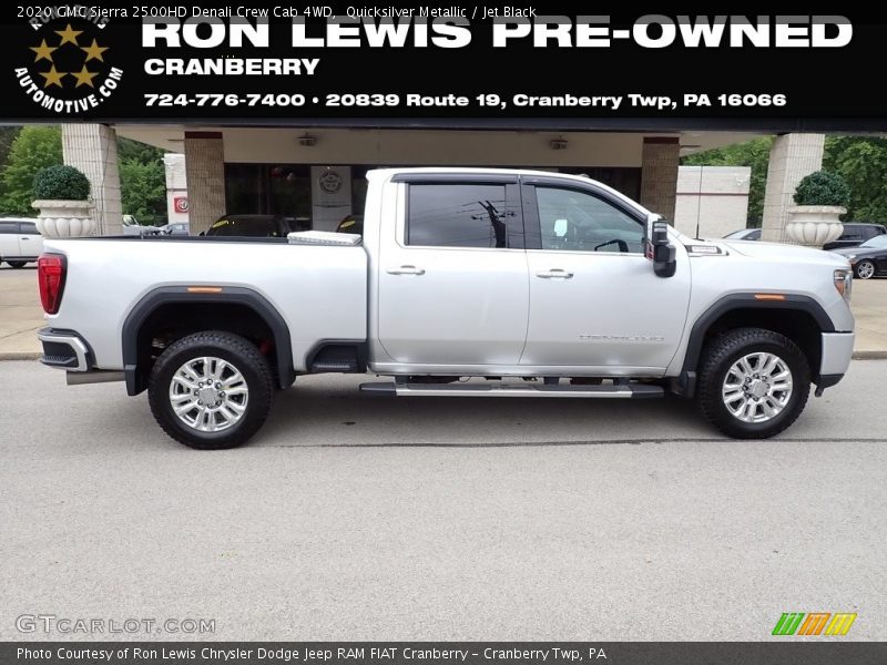 Quicksilver Metallic / Jet Black 2020 GMC Sierra 2500HD Denali Crew Cab 4WD