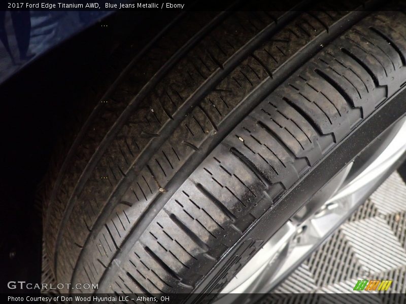 Blue Jeans Metallic / Ebony 2017 Ford Edge Titanium AWD