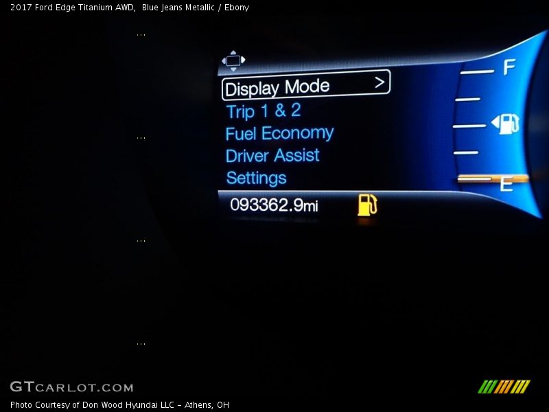 Blue Jeans Metallic / Ebony 2017 Ford Edge Titanium AWD